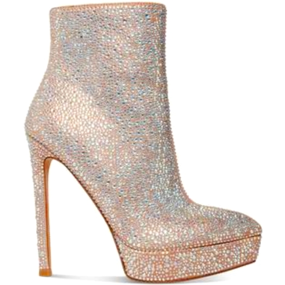 Madden Girl- Lorile R Womens Rhinestone Pointed Toe Ankle Boots - Picture 3 of 9